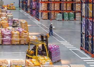 Hombres trabajando en una Distribuidora