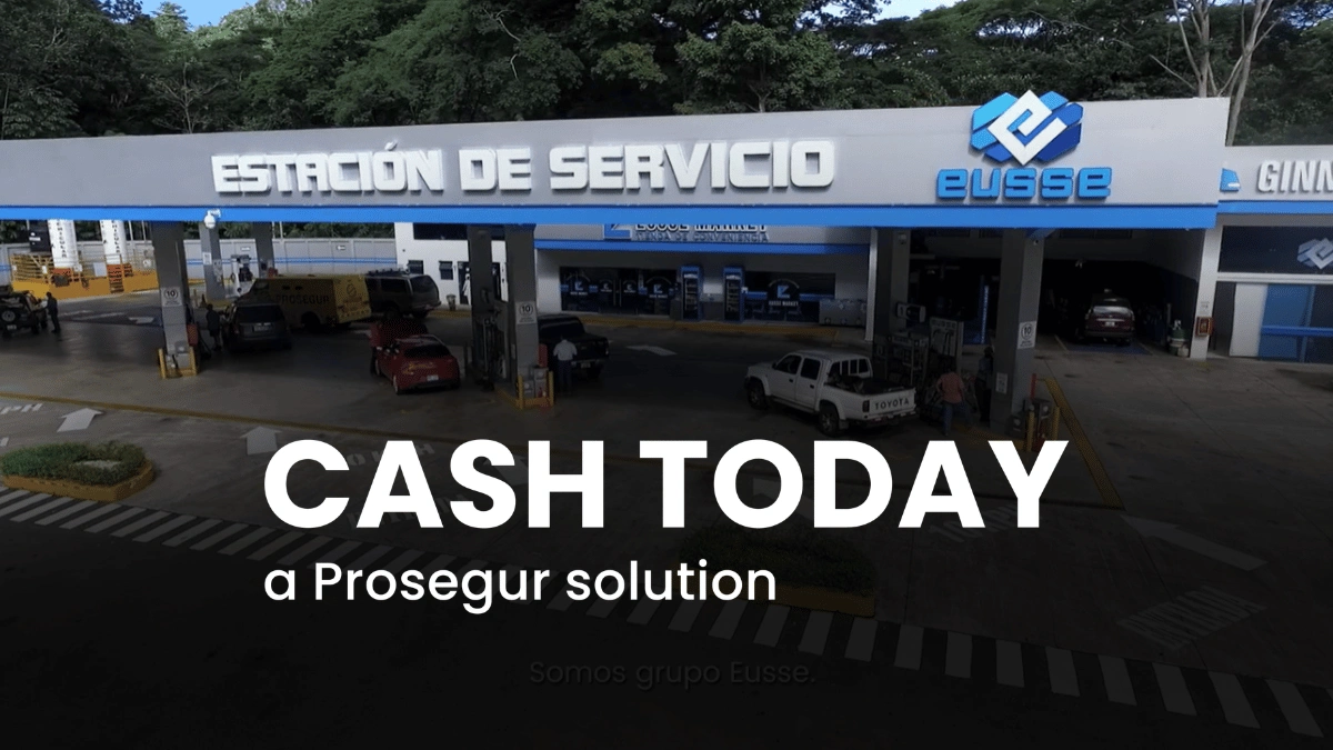 Imagen de la estacion Eusse con la marca Cash Today que ilustra la gestion diaria del efectivo en Costa Rica